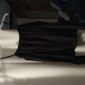 Black Lace blouse w/ under garment so you can see through.